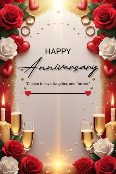 Copy of Happy Anniversary Poster Template | PosterMyWall