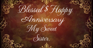 Brown Anniversary Greeting Facebook-annonce Template