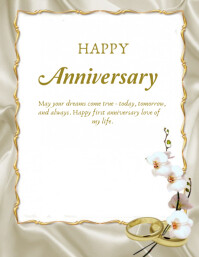 Happy anniversary template 2025 Flyer (US Letter)