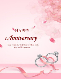Happy anniversary template 2025 Flyer (US Letter)