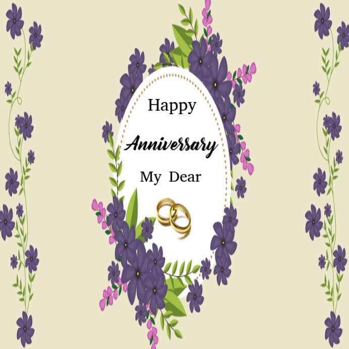 Happy Anniversary template 2025 Instagram na Post