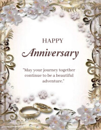 Happy anniversary template 2025 Flyer (US Letter)