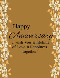 Happy Anniversary template 2025 Flyer (US Letter)