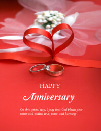 Happy anniversary template 2025 Flyer (US Letter)