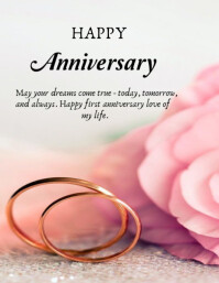 Happy anniversary template 2025 Flyer (US Letter)