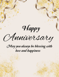 Happy Anniversary template 2025 Flyer (US Letter)