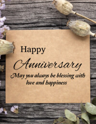 Happy Anniversary template 2025 Flyer (US Letter)