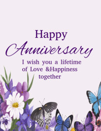 Happy Anniversary template 2025 Flyer (US Letter)