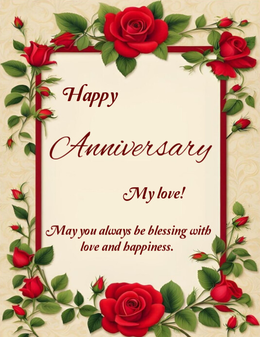 Happy Anniversary template 2025 Flyer (US Letter)