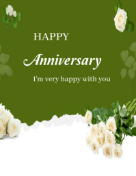 Happy anniversary template 2025 Volantino (US Letter)