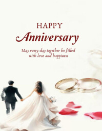 Happy anniversary template 2025 Pamflet (Letter AS)