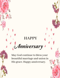Happy anniversary template 2025 Flyer (US Letter)