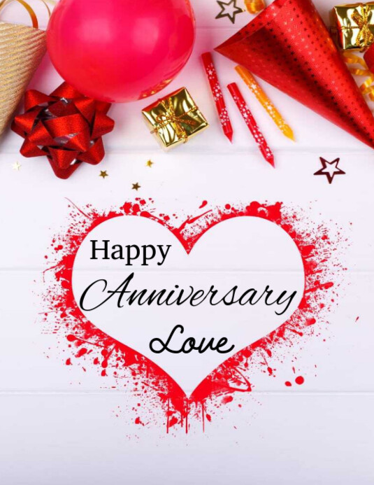 Happy Anniversary template 2025 ใบปลิว (US Letter)