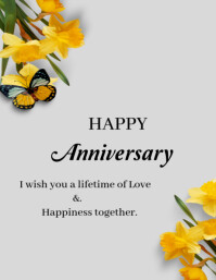 Happy anniversary template 2025 Flyer (US Letter)