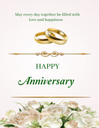 Happy anniversary template 2025 Flyer (US Letter)