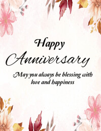 Happy Anniversary template 2025 Flyer (US Letter)