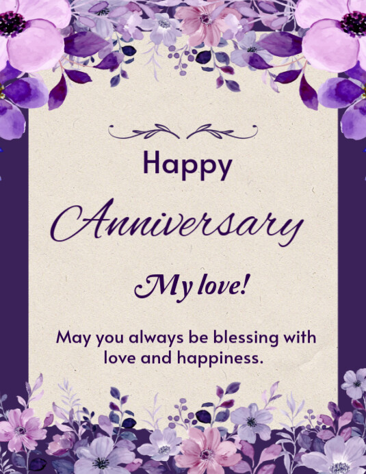 Happy Anniversary template 2025 Flyer (US Letter)