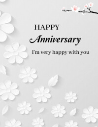 Happy anniversary template 2025 Flyer (US Letter)