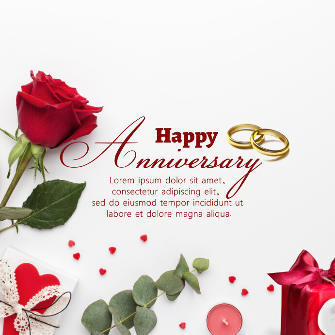 Copy of Happy Anniversay Pos Instagram | PosterMyWall
