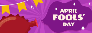 happy april fool's day card online template Facebook 封面图片