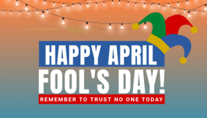 Happy April Fool's Day Encabezado de blog template