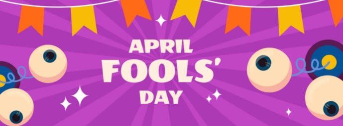 happy april fool's day card online template Zdjęcie w tle na Facebooka