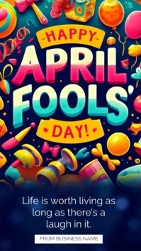 HAPPY APRIL FOOLS DAY INSTAGRAM TEMPALATE Instagram-verhaal template