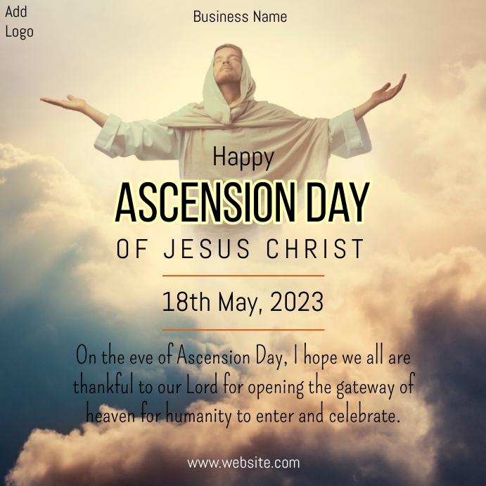 happy ascension day,ascension day post template