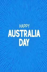 Happy Australia Day Abstract Background Tabloid template
