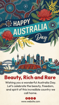 Happy Australia Day Instagram Story template