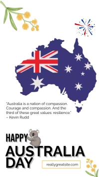 happy australia day Instagram Story template