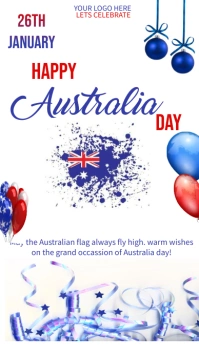 happy australia day instagram template Instagram-Story