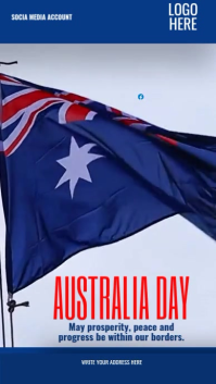 happy australia day video Instagram Story template