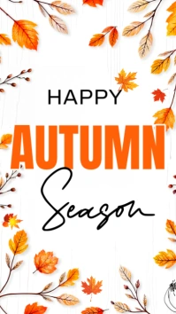 happy autumn Instagram Story template