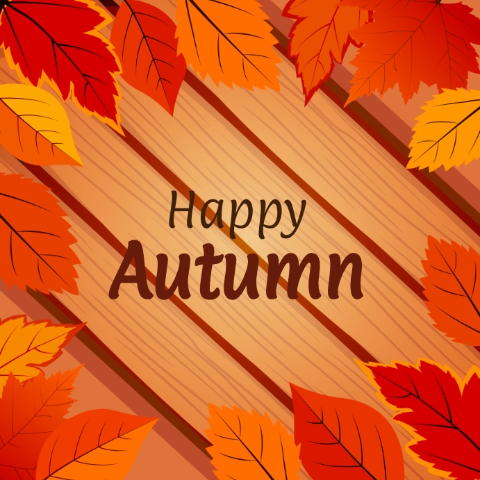 Happy Autumn Template PosterMyWall