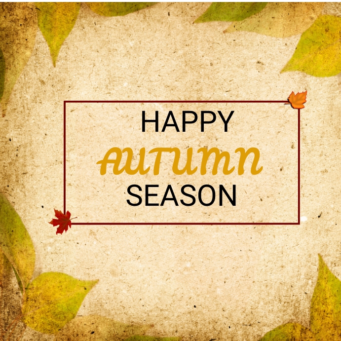 Happy autumn fall Template PosterMyWall