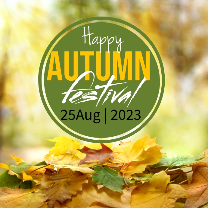 Modèle Happy Autumn fall | PosterMyWall