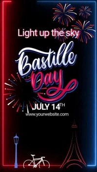 bastille day Instagram Story template