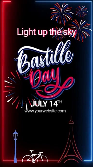 bastille day Instagram Story template