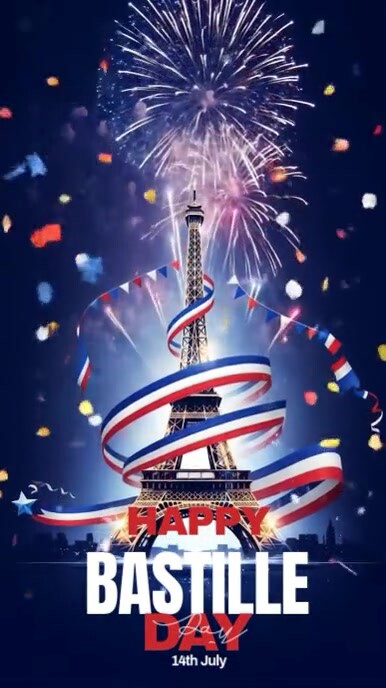 Happy Bastille Day Reel do Instagram template