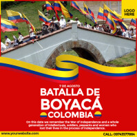 Happy Battle of Boyaca Day Instagram Post template