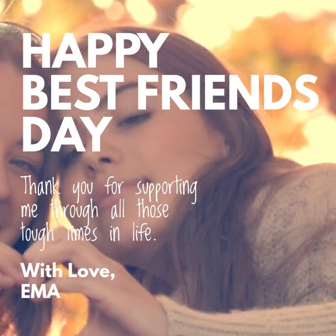Happy Best Friends Day Template Postermywall