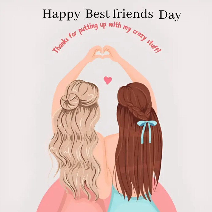 Plantilla de Happy Best friends day template | PosterMyWall