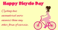Happy bicycle day ภาพที่แชร์บน Facebook template