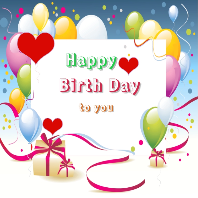 HAPPY BIRTH DAY Template | PosterMyWall