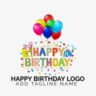 HAPPY BIRTH Logo template