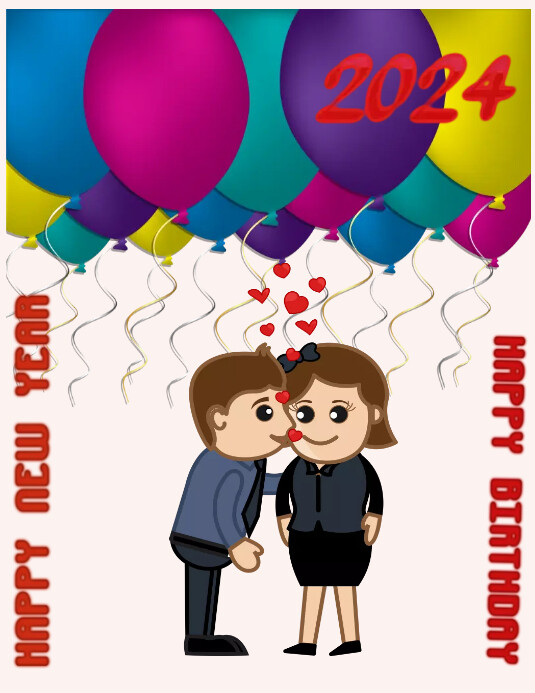 Happy Birthday New Year 2025