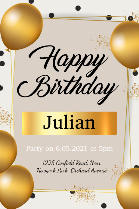 Modele Joyeux Anniversaire Flyer Anniversaire Postermywall Modele Joyeux Anniversaire Flyer Anniversaire Postermywall