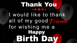 Happy Birthday, Thank you Twitter Post template