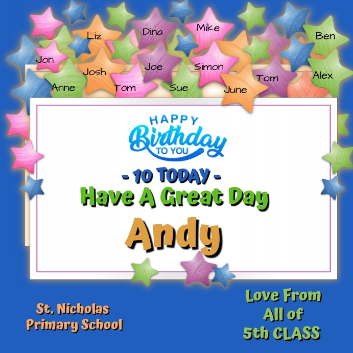 Happy Birthday 10 Today Template Postermywall Happy Birthday 10 Today Template Postermywall